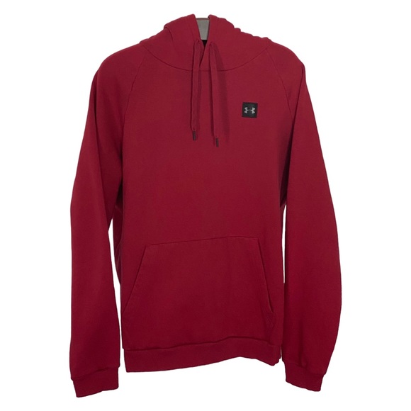 Burgundy UNDER ARMOUR Pullover Hoodie With Front Pouch - Men’s XXL / 2XL - Picture 1 of 12
